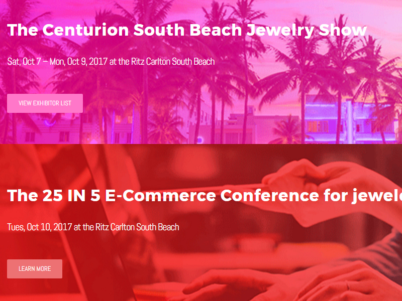 We Will Be at Centurion South Beach in October!